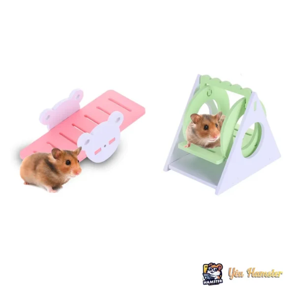 Bập Bênh Gỗ Cho Hamster